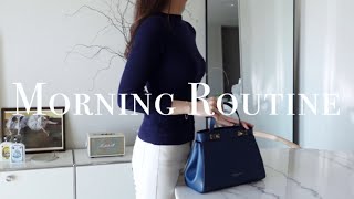 Morning routine for a satisfying day of waking up early and studying