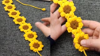 Frash Sunflower 🌻 Headband | Detailed Tutorial Here's a Crochet Perfect for Beginners