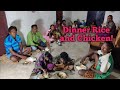 Night Dinner | rice and chicken! eating |