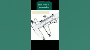 least count of vernier caliper #shorts @Tunnellling physics