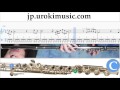 フルートの吹き方 Schubert - Ave Maria 運指表 パート2 um-b799