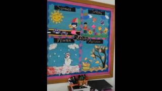 How to Decorate Classroom Soft Board for Play group class 2016