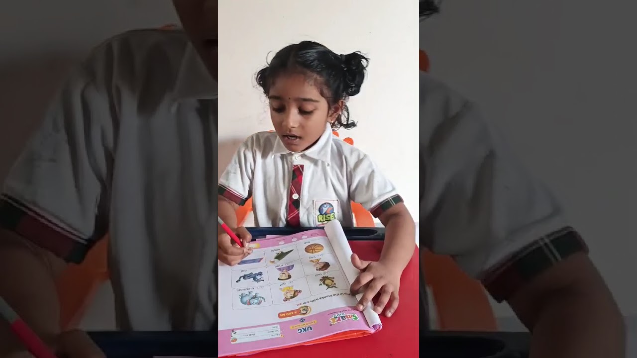 Jasmitha | Kids Writing “A & An” Words with Picture Identification | Preschool Learning Activity