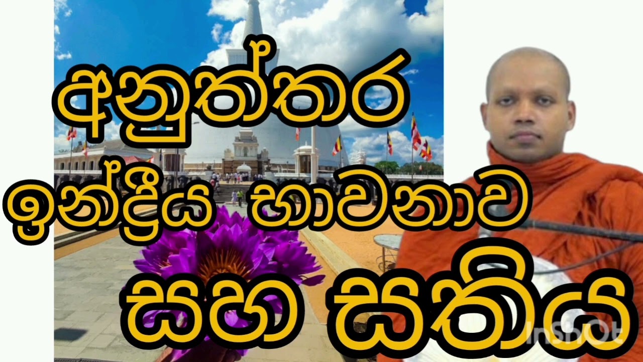 අනුත්තර ඉන්ද්‍රීය භාවනාව සහ සතිය# පුජ්‍ය හසලක සීලවිමල ස්වාමින් වහන්සේ (15වන බණවර)