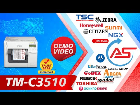 TM-C3500 PRINTER DEMO VIDEO CONTACT ATHARVA SOLUTIONS FOR INFINITE BARCODING SOLUTION