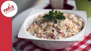 Köz Biberli Yoğurtlu Patates Salatası Tarifi