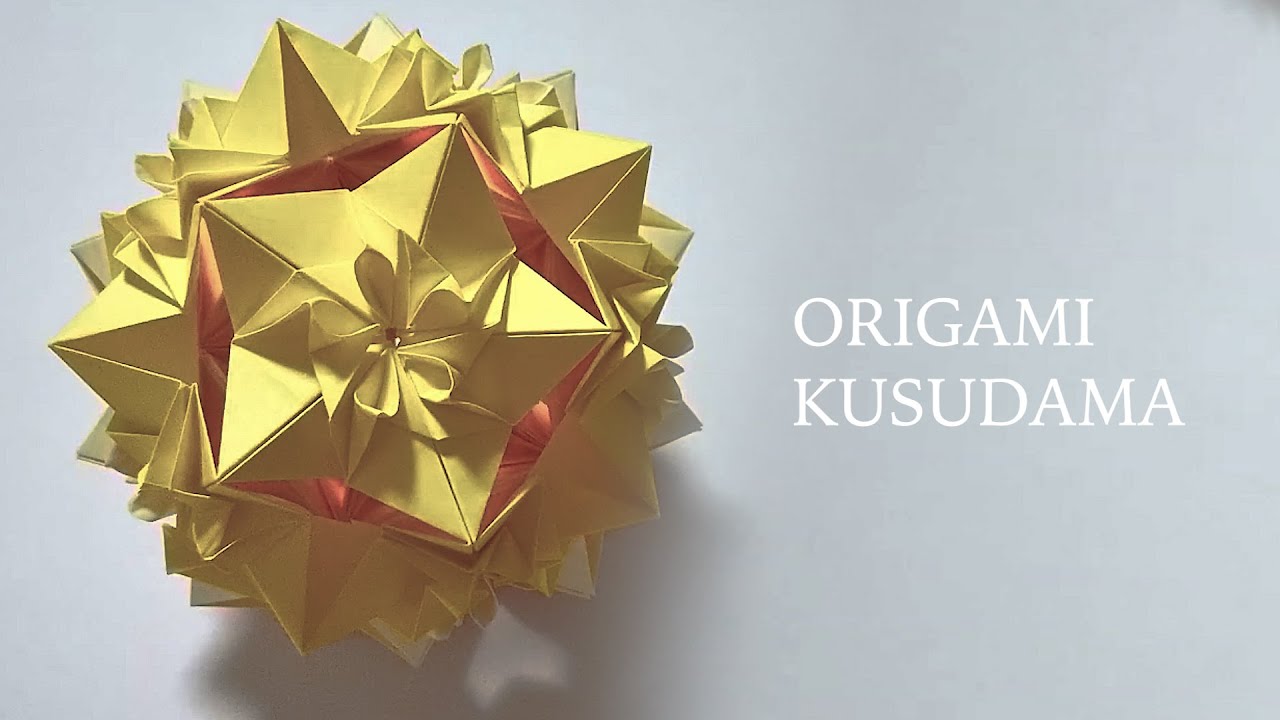 Origami Kusudama - Vow /【折り紙】くす玉 - Vow