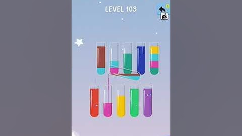 Water sort puzzle level 103 #water colour sort level 103