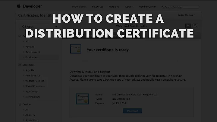 How To Create A Certificate for Publishing iOS Apps | Bluecloud Solutions