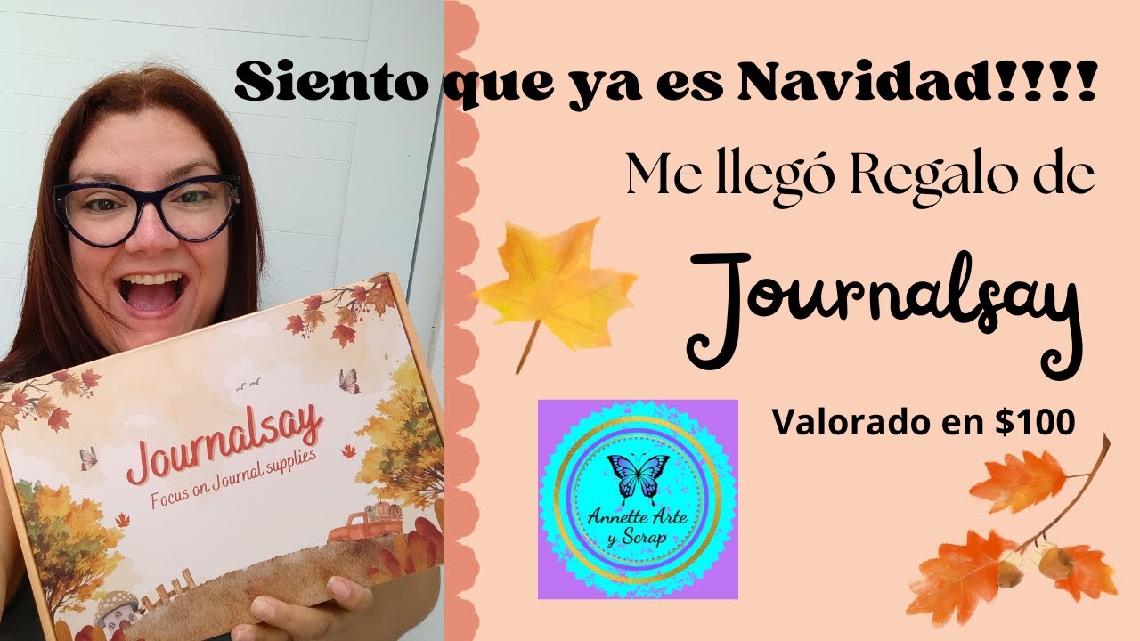 Siento que ya es Navidad!!!! Me llegó Regalo de Journalsay