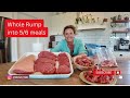 How to Butcher a Whole Beef Rump Into 5 Cuts | Easy, Money Saving, No-Waste Meat Prep!