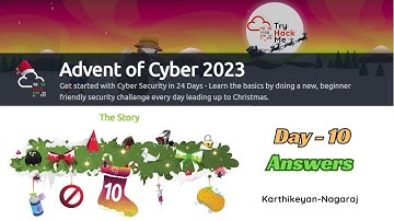 Advent of Cyber 2023 - Day 10 Writeup with Answers by Karthikeyan Nagaraj | TryHackMe