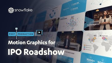 Motion Graphics for Snowflake IPO & Summit Video