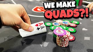 POCKET ACES and we flop QUADS?! $4000 FLIP?! | Poker Vlog #204 screenshot 5