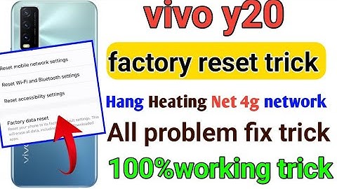 Vivo y20 factory reset kaise karen 2024 || how to format Vivo y20 in 2024