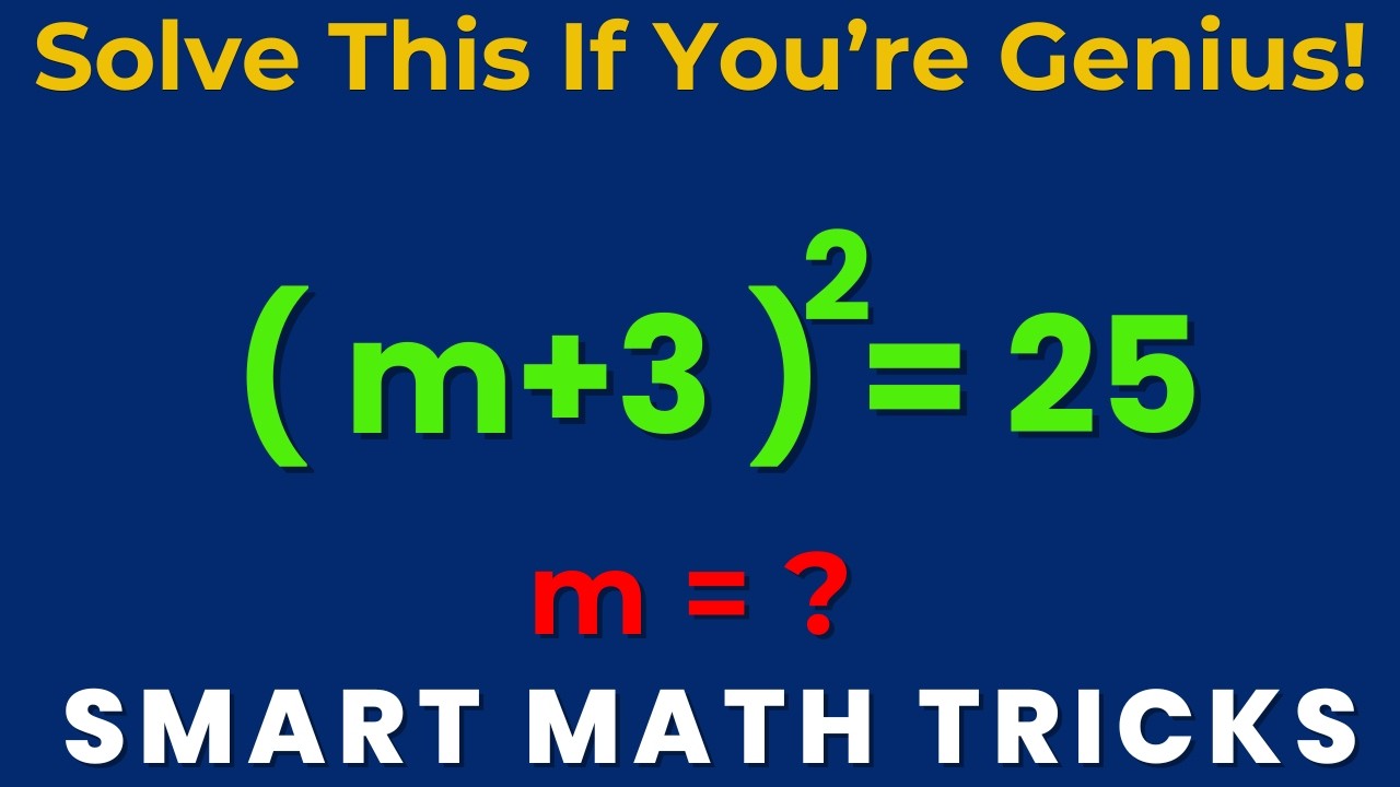 USA | Can You Solve This? | Mind-Blowing Algebra Reveal | Shockingly ...