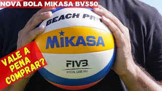 NOVA BOLA MIKASA BEACH PRO BV550c Ela É BOA? #mikasa #volei #voleibol