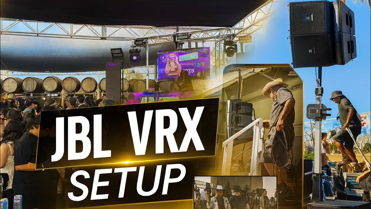 Instalando El Equipo JBL VRX Setup en Fresno, CA para YAYA MUSIC FEST ...