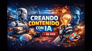 🚀 Creando Contenido con Inteligencia Artificial EN VIVO | Diseño, Apps y Herramientas IA