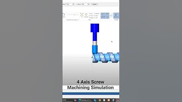 4 Axis Screw Machining #4axis #screw #cnc #shorts #machine #cadcam #cadcamer #cncmachine #4axiscnc