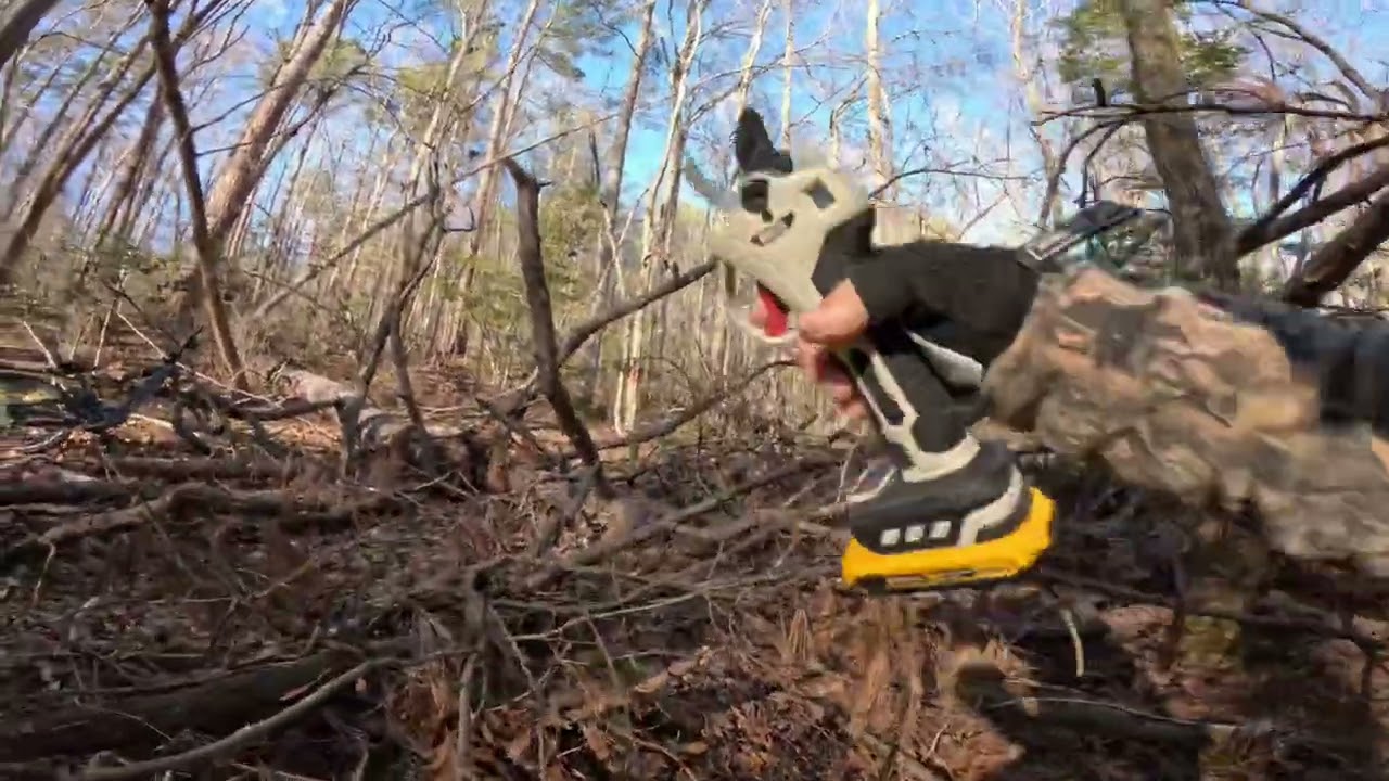 The ultimate backpack bike trail building tools in action