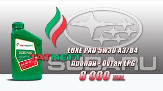 Tatneft Luxe PAO 5w30 (отработка из Subaru, 8 000 км., ГБО, пропан-бутан).