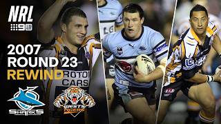 REWIND: Sharks v Tigers Highlights (Round 23, 2007) | NRL on Nine