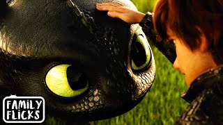 Toothless Says Goodbye | How To Train Your Dragon 3 (2019) | Family Flicks