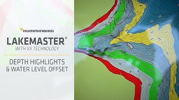 LakeMaster Depth Highlights and Water Level Offset | Humminbird