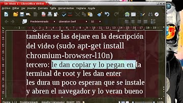 como poner tu navegador chromium en español
