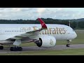 EMIRATES AIRBUS A350-941 A6-EXA landing in Edinburgh Airport from Dubai #aviation