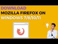 How to Download and Install Mozilla Firefox in Windows 7/8/10/11 (Hindi Tutorial)