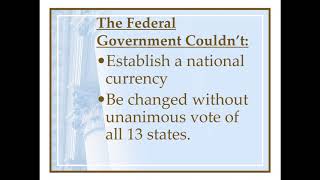 Articles of Confederation Lecture