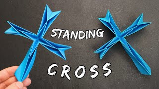 Origami Standing Cross | How to fold a paper cross