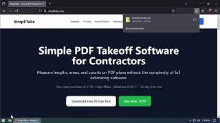 SimpliTake Download, Installation & Basic UI Tutorial | Simple PDF Takeoff Software for Contractors