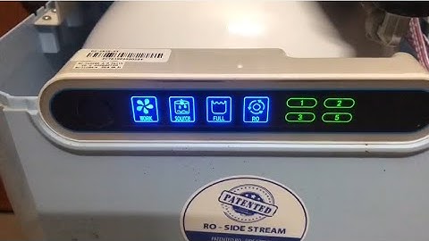 Xử lý cực đơn giản! Máy lọc nước AOSmith nháy tất cả các đèn kêu báo lỗi