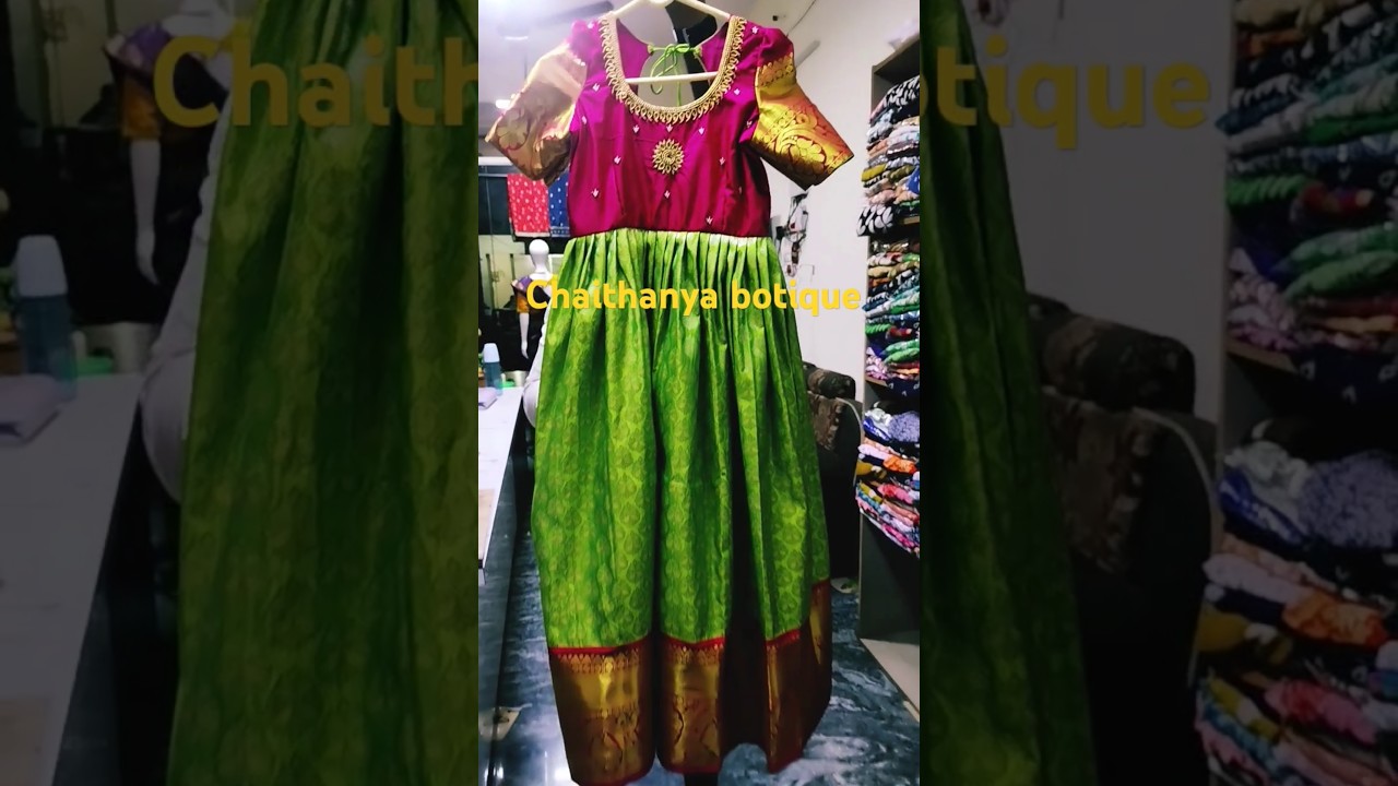 Pattu long frock design