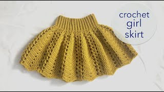 Crochet girl skirt  - size app. 9 month - 3 years