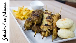 Chuzos o Pinchos Colombianos de carne y pollo - Sabados con Adriana