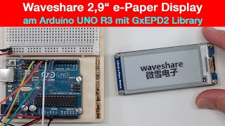 Arduino UNO mit Waveshare 2,9