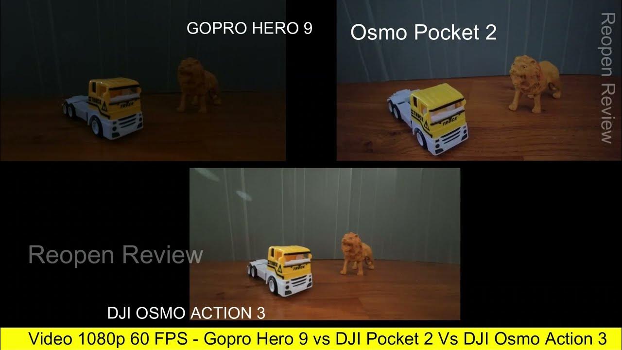 DJI Osmo Action 3 vs Gopro Hero 9 vs DJI Pocket 2 Blurry Test After