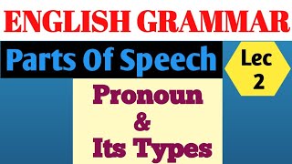 Pronoun and Its Kinds || A Detailed Lecture