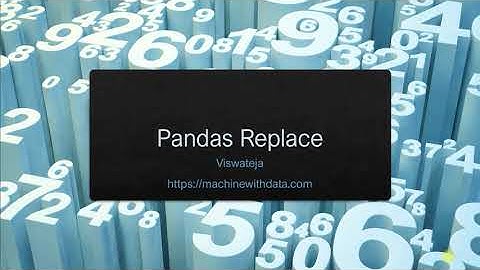 pandas replace function
