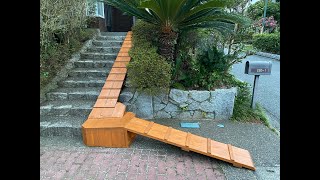 バイクスロープ作ったので通れるか検証