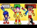 NOOB vs PRO vs HACKER In MONSTER MERGE RUN!? (ALL LEVELS!)