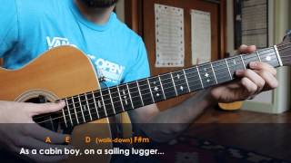 Video thumbnail of "Oscar Isaac - Shoals of Herring - Folk Guitar Lesson"