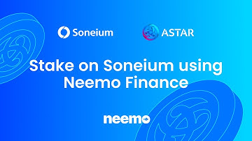 How to: Stake on Soneium using Neemo Finance