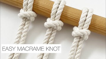 EASY MACRAME KNOT | LARKS HEAD KNOT ALTERNATIVE | MACRAME TUTORIAL