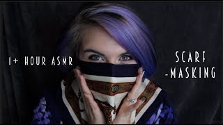 Scottish ASMR 1  Hour : Scarf Masking | Soft Spoken | Fabric sounds | Hair Sounds