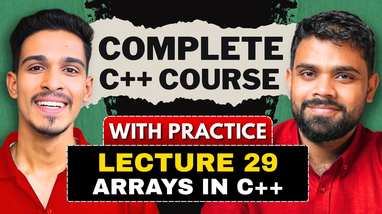 lec 29 | Arrays in C++ | C++ Complete Course | LearnYard - YouTube